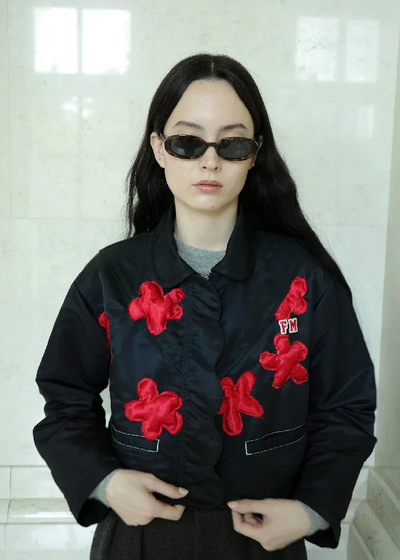 HELENA | FLOWER JACKET Embroidered Jacket Appliqued Jacket Beaded Jacket