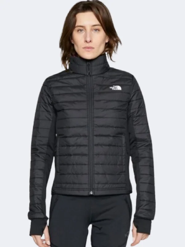 The North Face Canyonlands Hybrid Women Lifestyle Jacket Black Denim Fabric Leather Fabric Suede Fabric The North Face Canyonlands Hybrid Women Lifestyle Jacket Black Denim Fabric Leather Fabric Suede Fabric
