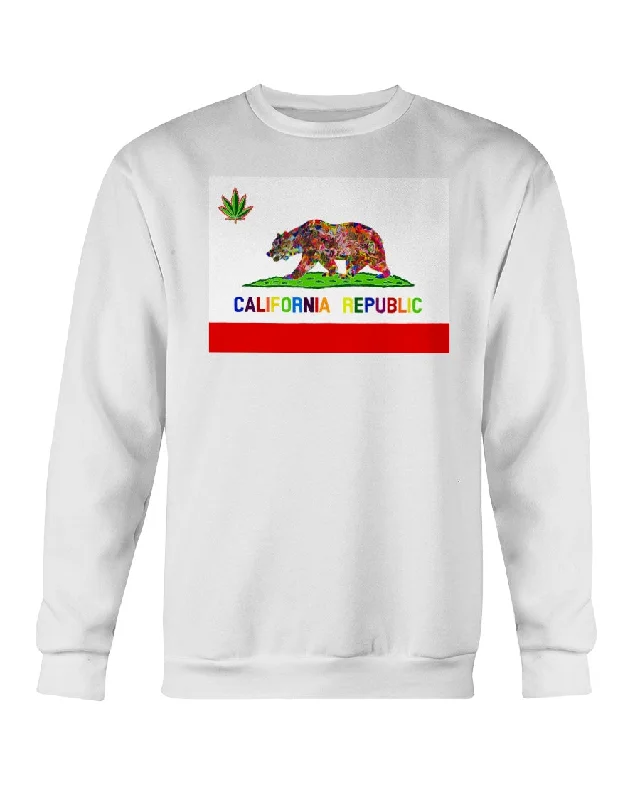 California Love - Crewneck Sweatshirt Hoodie with Fur Luxurious Winter