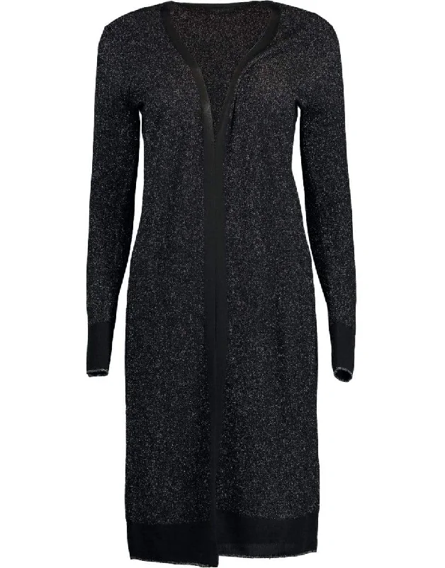 Black Rower Cardigan Casual Formal Business