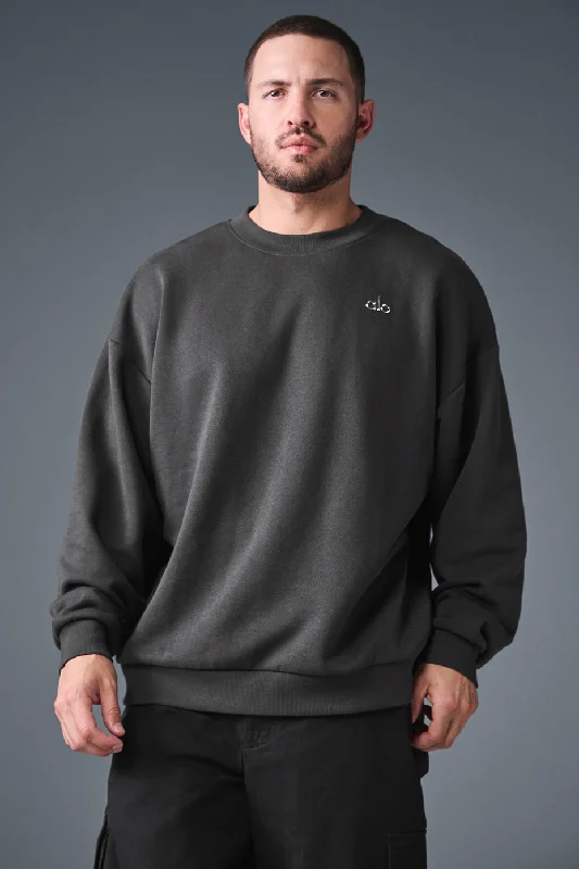 Accolade Crew Neck Pullover - Anthracite Fleece Warm Pullover