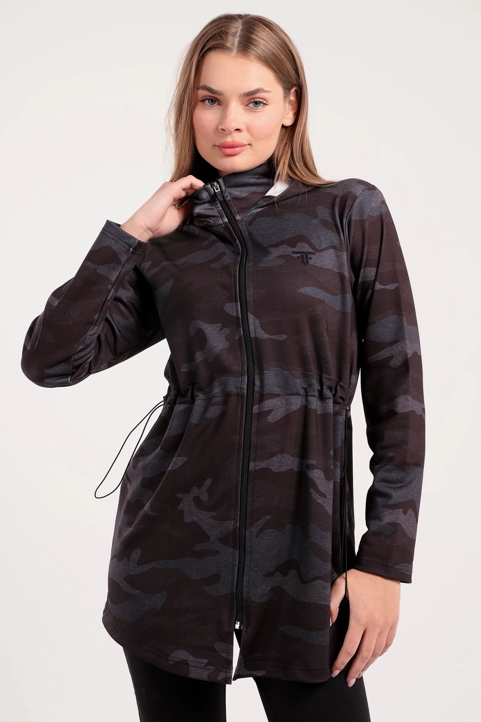 Drawstring Oversized Jacket (40424) - Fit Freak Striped Jacket Polka Dot Jacket Floral Jacket Drawstring Oversized Jacket (40424) - Fit Freak Striped Jacket Polka Dot Jacket Floral Jacket