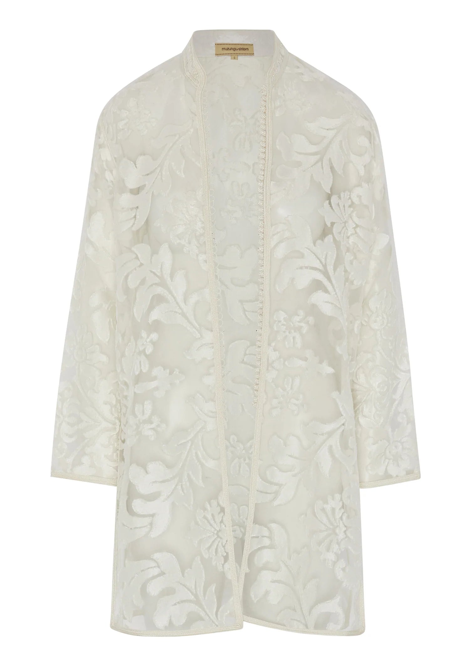 Fatima Lace Jacket in White Anorak Shell Jacket Lightweight Jacket