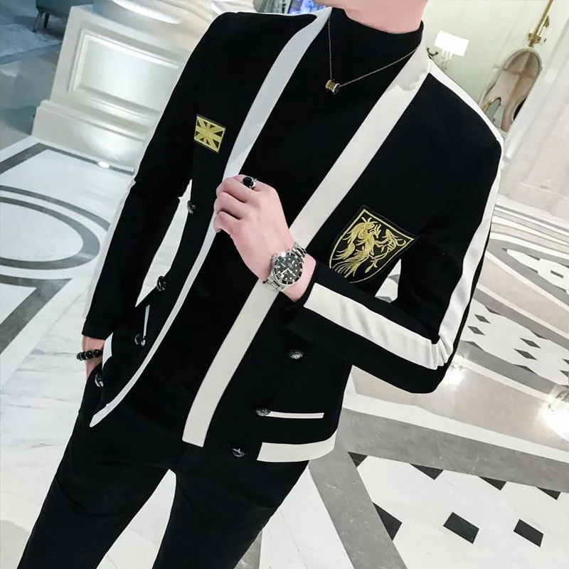 Men Blazer - Embroidered Blazer High-End Women's Suit