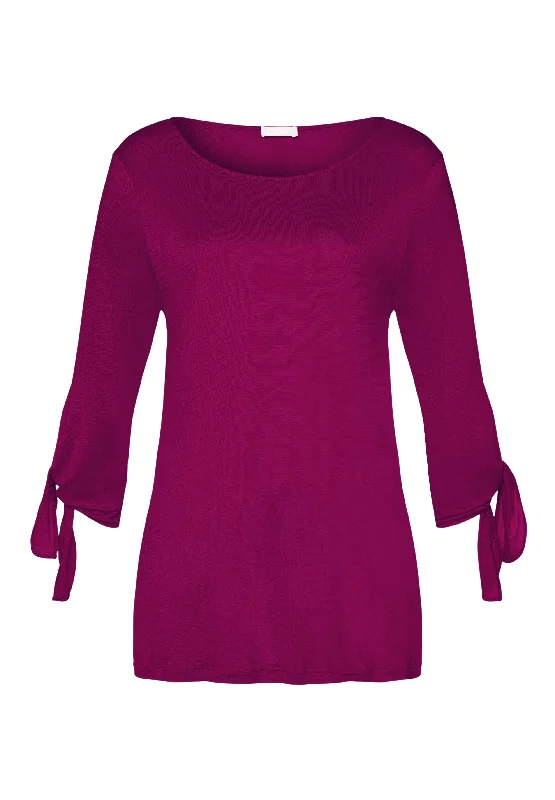 Aba Flowy Knit Top | Amaranth 76765-1471 Lavender Knit Shirt