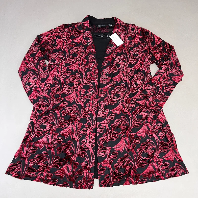 SUSAN GRAVER Knit Cardigan & Tank Set Women's Sz M Red / Black A384258E97551 (New) Stretchy Elastic Breathable SUSAN GRAVER Knit Cardigan & Tank Set Women's Sz M Red / Black A384258E97551 (New) Stretchy Elastic Breathable