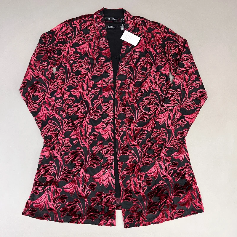 SUSAN GRAVER Knit Cardigan & Tank Set Women's Sz XXS Red / Black A384258E97154 (New) Seamless Knitted Crochet SUSAN GRAVER Knit Cardigan & Tank Set Women's Sz XXS Red / Black A384258E97154 (New) Seamless Knitted Crochet
