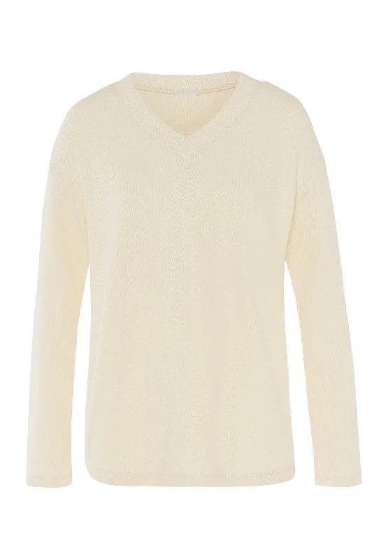 Summer Knits Ribbed-Trim Knit Top | Warm Sand 78826-1200 Olive Green Knit Blouse