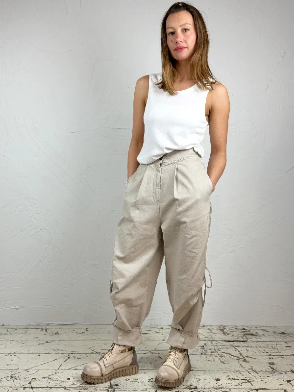Ruched Leg Trousers - Desert Sand Trousers Top Rated