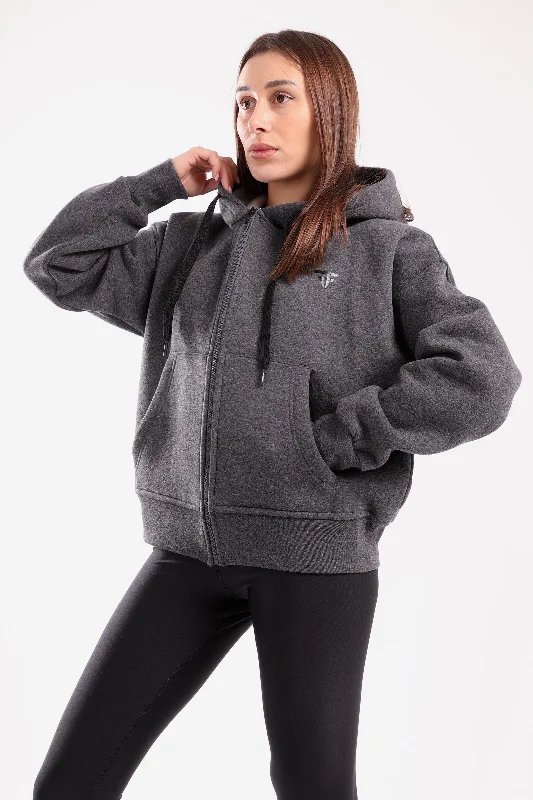 Boxy Zip Up Jacket (40068) - Fit Freak Notch Collar Jacket Peter Pan Collar Jacket Cowl Neck Jacket Boxy Zip Up Jacket (40068) - Fit Freak Notch Collar Jacket Peter Pan Collar Jacket Cowl Neck Jacket