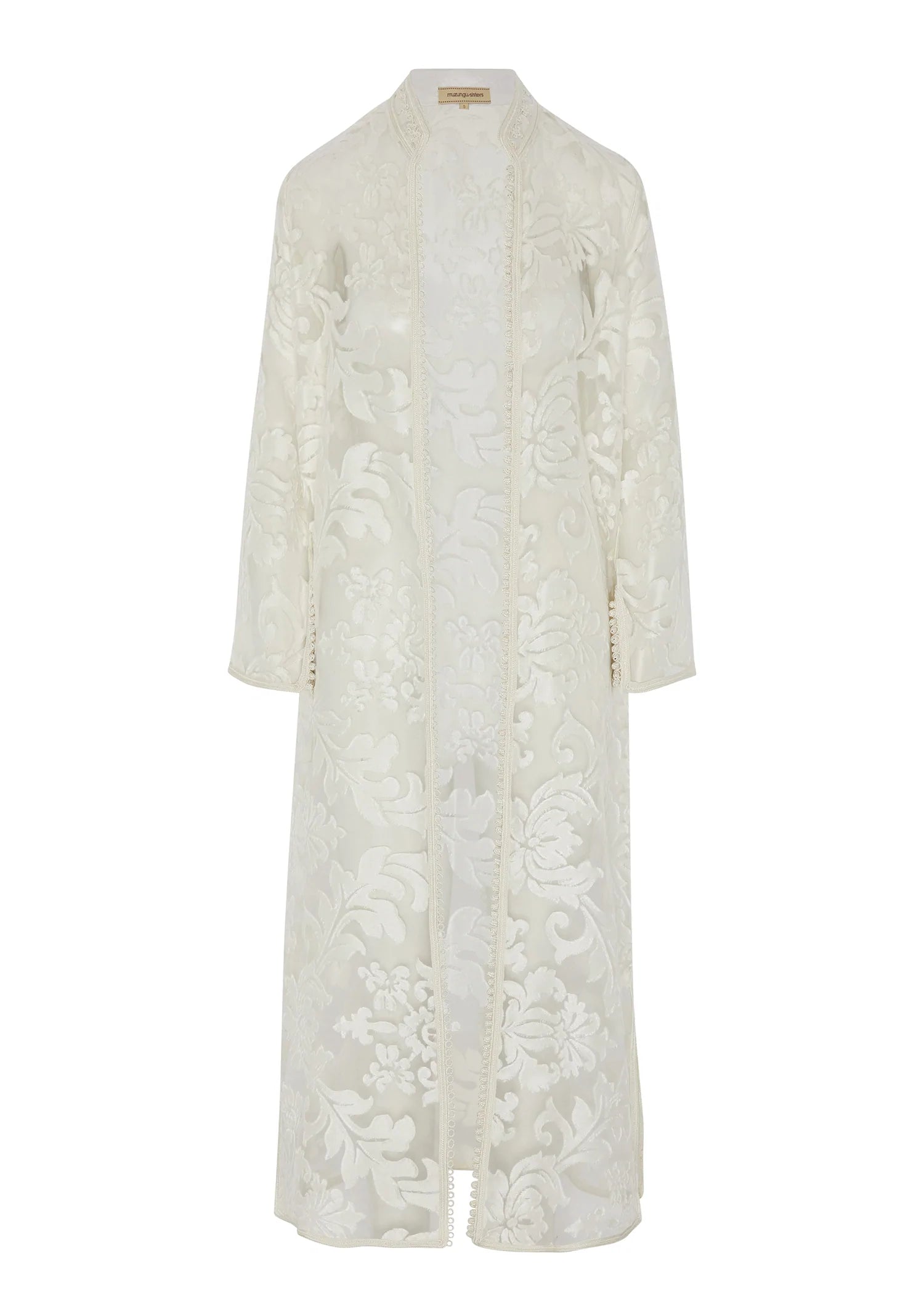 Alia Lace Jacket in White Fleece Jacket Down Jacket Parka