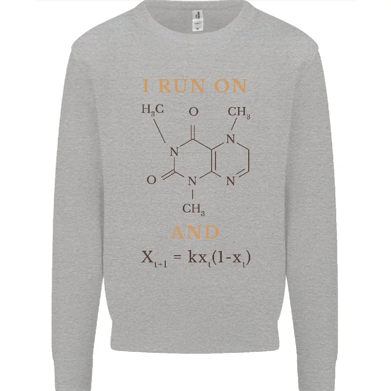 Coffee I Run On Caffeine and Chaos Funny Mens Sweatshirt Jumper Hoodie with Hood Adjustable Protection Coffee I Run On Caffeine and Chaos Funny Mens Sweatshirt Jumper Hoodie with Hood Adjustable Protection