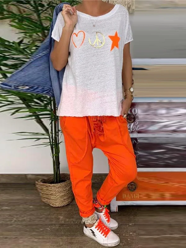 Casual Loose Solid Top With Solid Trendy Trousers Women'S Suit Trousers fashionable trendy Casual Loose Solid Top With Solid Trendy Trousers Women'S Suit Trousers fashionable trendy