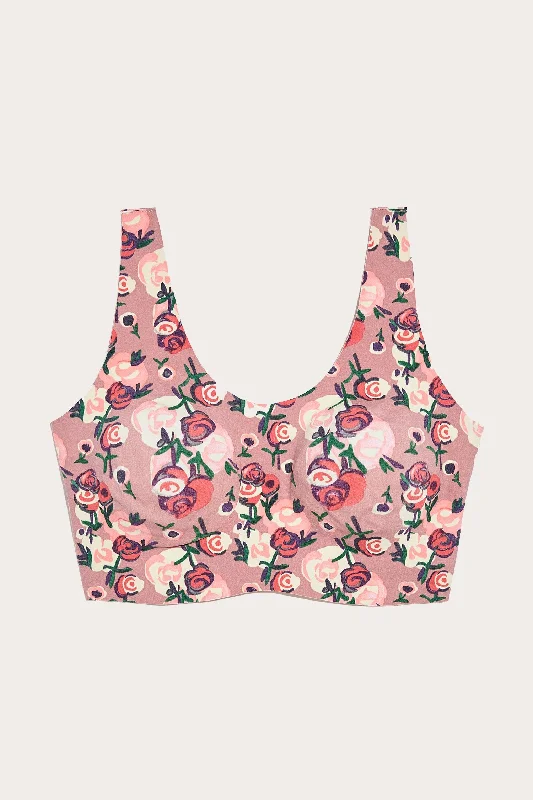 Anna Sui x Knix Rose Bouquet Luxe Lift Pullover Bra Deep Neck Pullover