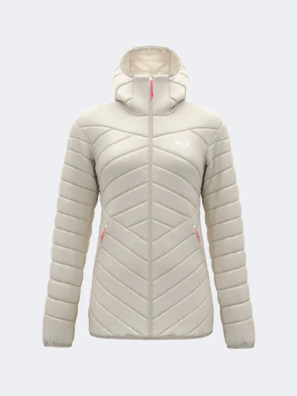 Salewa Brenta Rds Down Women Hiking Jacket Oatmeal Front Pockets Side Pockets Patch Pockets Salewa Brenta Rds Down Women Hiking Jacket Oatmeal Front Pockets Side Pockets Patch Pockets