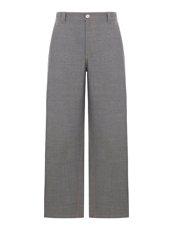 Mélange-effect trousers Trousers Gym Athletic