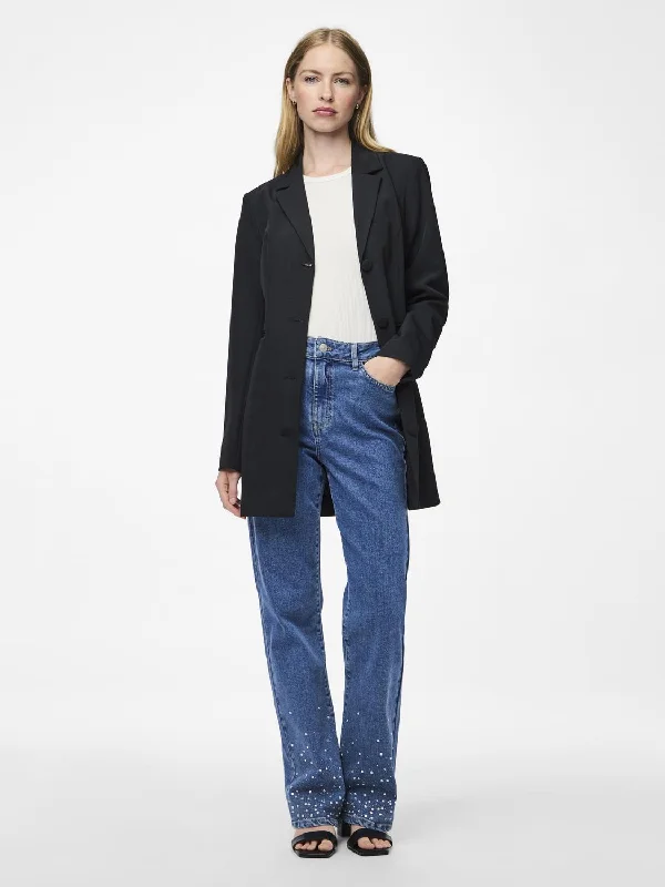 PCROCLEE Blazer Dress - Black Women's Warm Suit