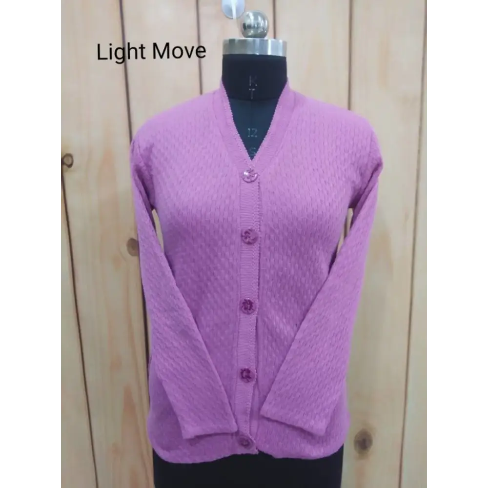 TRENDY HONEYCOMB WOOLEN WOMEN CARDIGAN WITH POCKET ON ONE SIDE Layered Multi-layer Single Layer