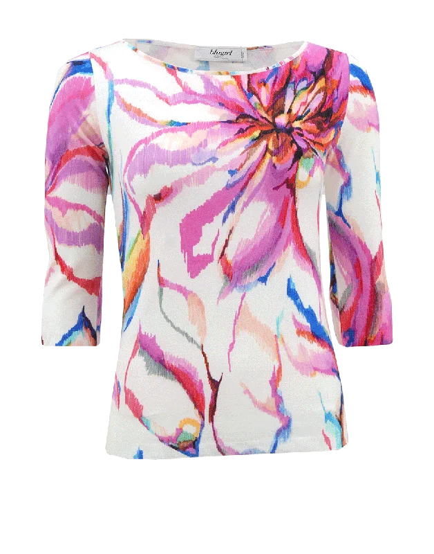 Floral Knit Top Chic Knit Top