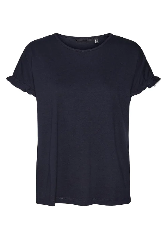 Vero Moda Dana O-Neck T-Shirt, Navy Blazer Women's Luxurious Jacket