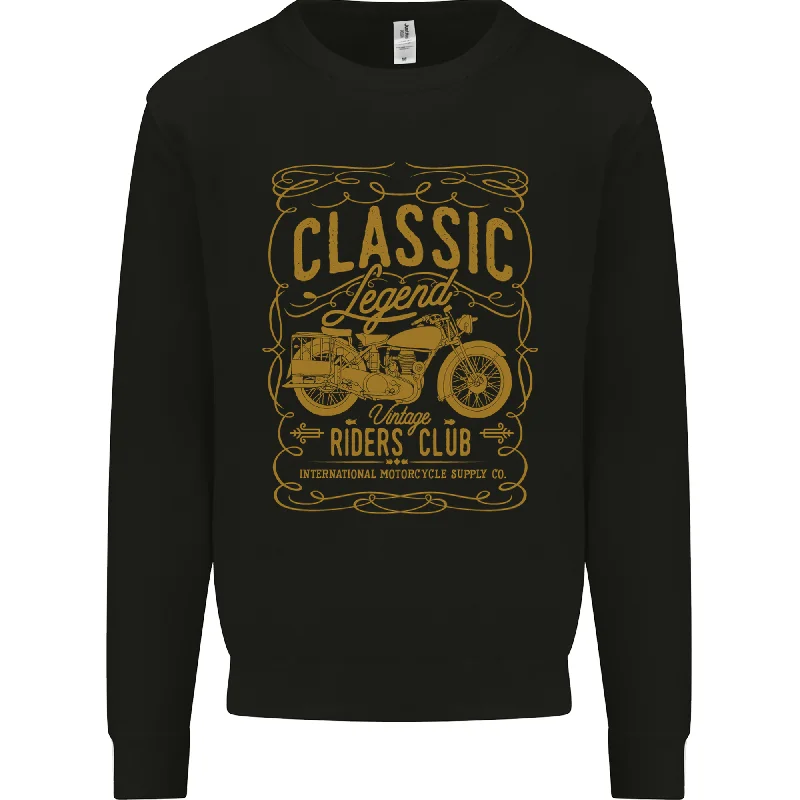 Classic Legend Riders Club Motorbike Biker Mens Sweatshirt Jumper Hoodie with Thumb Holes Functional Cozy Classic Legend Riders Club Motorbike Biker Mens Sweatshirt Jumper Hoodie with Thumb Holes Functional Cozy