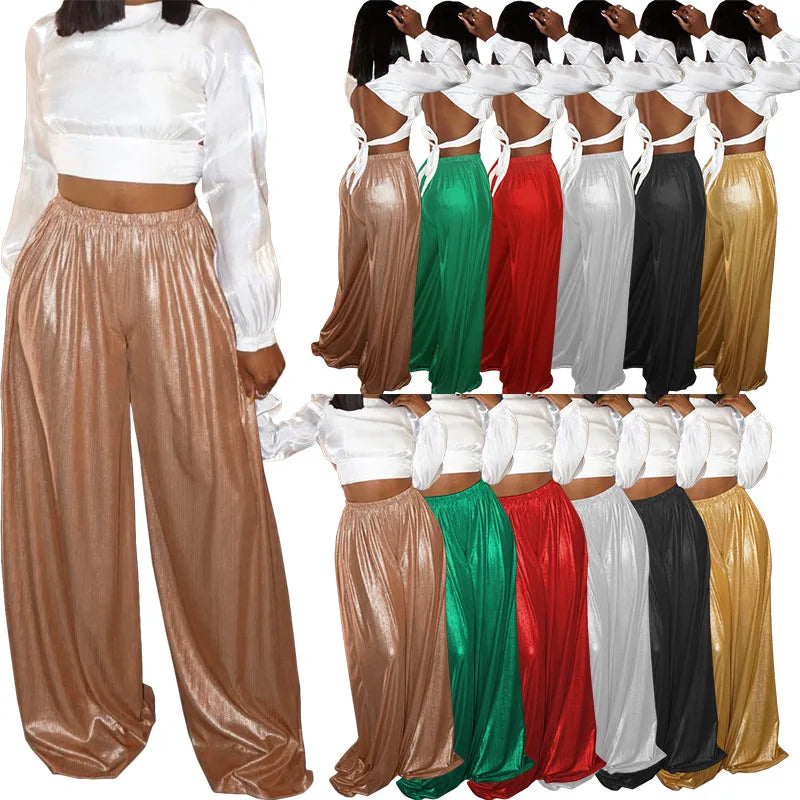 Women boutique clothes women's wide leg pants fashion flare pants ladies trousers&pants for plus size women Trousers Gym Athletic Women boutique clothes women's wide leg pants fashion flare pants ladies trousers&pants for plus size women Trousers Gym Athletic