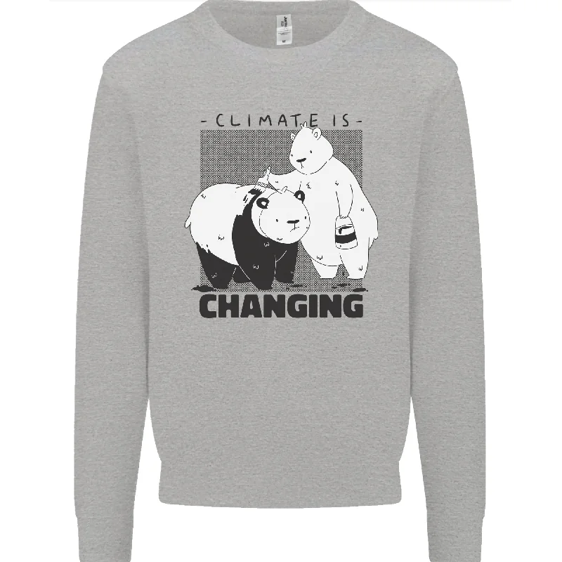Climate Change Polar Bears Environment Mens Sweatshirt Jumper Hoodie with Drop Shoulder Relaxed Streetwear Climate Change Polar Bears Environment Mens Sweatshirt Jumper Hoodie with Drop Shoulder Relaxed Streetwear
