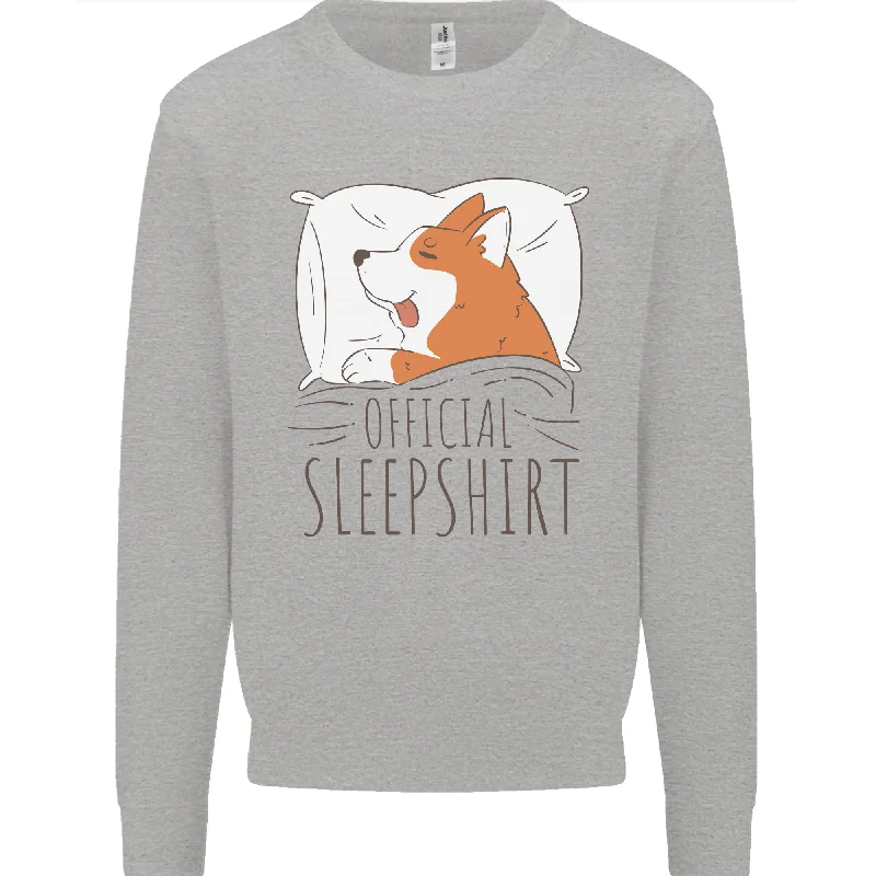 Corgi Sleeping Dog Mens Sweatshirt Jumper Hoodie with Drawstring Waist Adjustable Fitted Corgi Sleeping Dog Mens Sweatshirt Jumper Hoodie with Drawstring Waist Adjustable Fitted