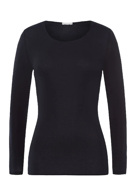 Cotton Seamless Cotton Knit Top | Black 71620-019 Burgundy Knit Shirt
