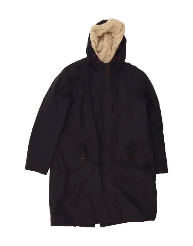 JOULES Womens Hooded Windbreaker Coat UK 16 Large Navy Blue Cotton Stole Shawl Scarf JOULES Womens Hooded Windbreaker Coat UK 16 Large Navy Blue Cotton Stole Shawl Scarf