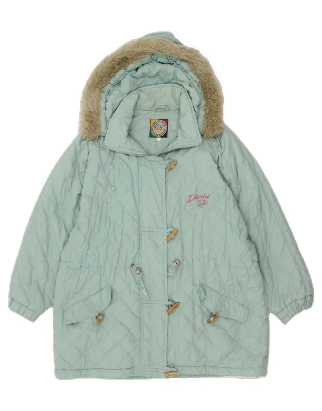 VINTAGE Womens Hooded Windbreaker Coat UK 18 XL Blue Polyester Coat Overcoat Trench Coat VINTAGE Womens Hooded Windbreaker Coat UK 18 XL Blue Polyester Coat Overcoat Trench Coat