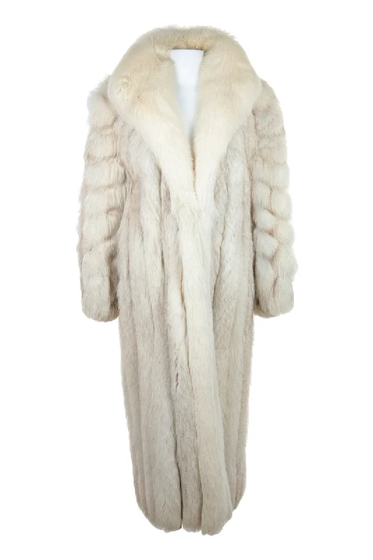 Vintage Fox Fur Coat Fitted Loose Oversized