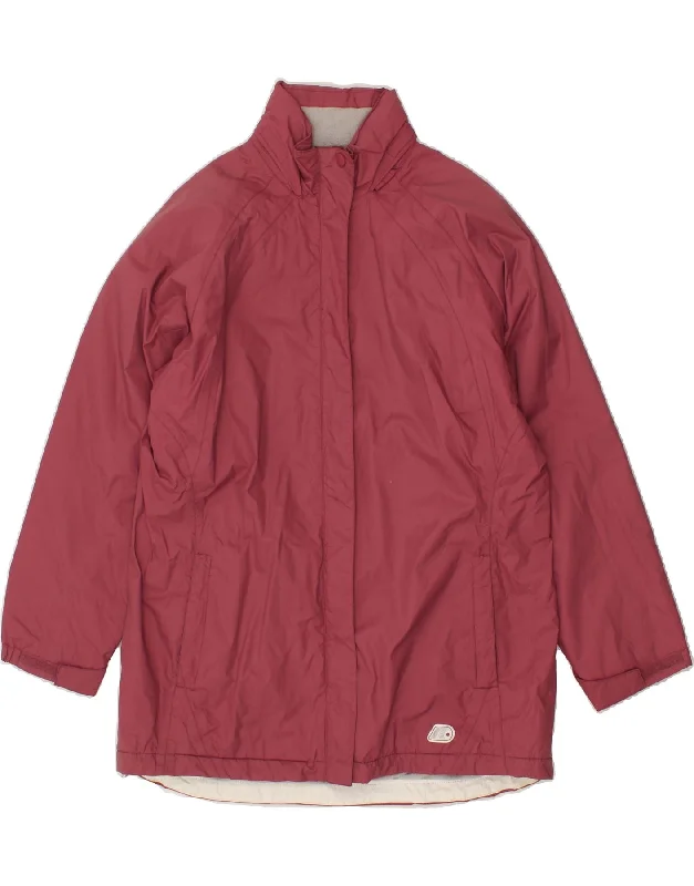 K-WAY Womens Windbreaker Coat IT 44 Medium Burgundy Polyamide Stand-Up Roll-Neck Turtle K-WAY Womens Windbreaker Coat IT 44 Medium Burgundy Polyamide Stand-Up Roll-Neck Turtle