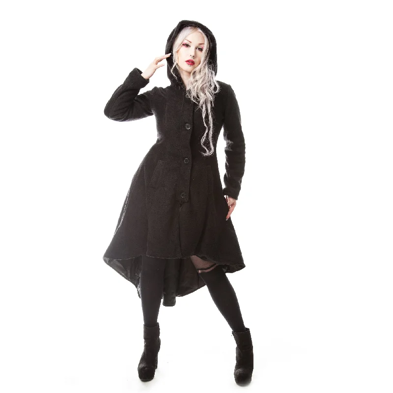 MEMORIAL COAT - BLACK Kimono Robe Cloak