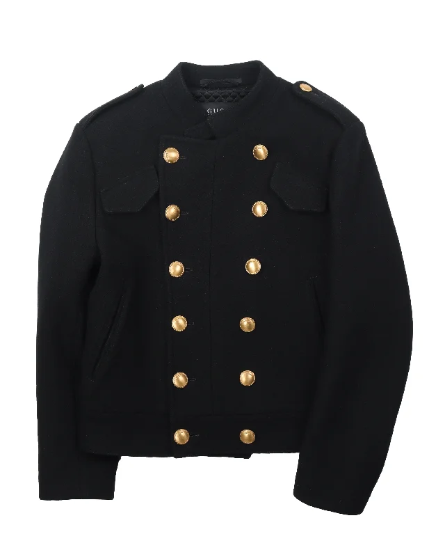 By Tom Ford Pea Coat Down Puffer Quilted