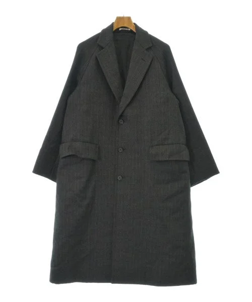 AURALEE Chesterfield coats Solid Print Jacquard