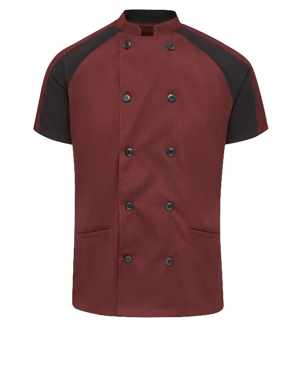 Women's Airflow Raglan Chef Coat with OilBlok Hook-and-Loop Buckled Tied