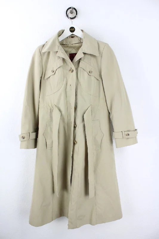 Vintage Beige  J. Gallery Coat (S) Elasticated Drawstring Belted