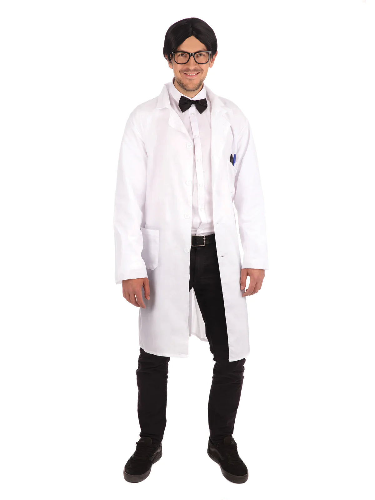 Mens Doctor Coat Adult Costume Male Halloween Sleeveless Short Sleeve Long Sleeve