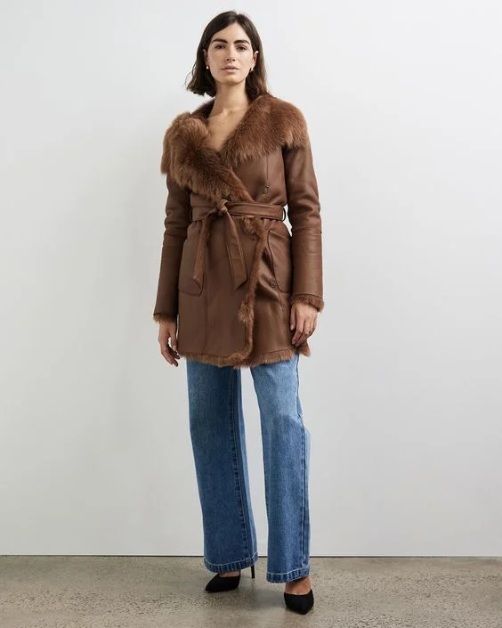 Chelsea Slouch Shearling Coat Noccialo Shearling Anorak Windbreaker Fleece