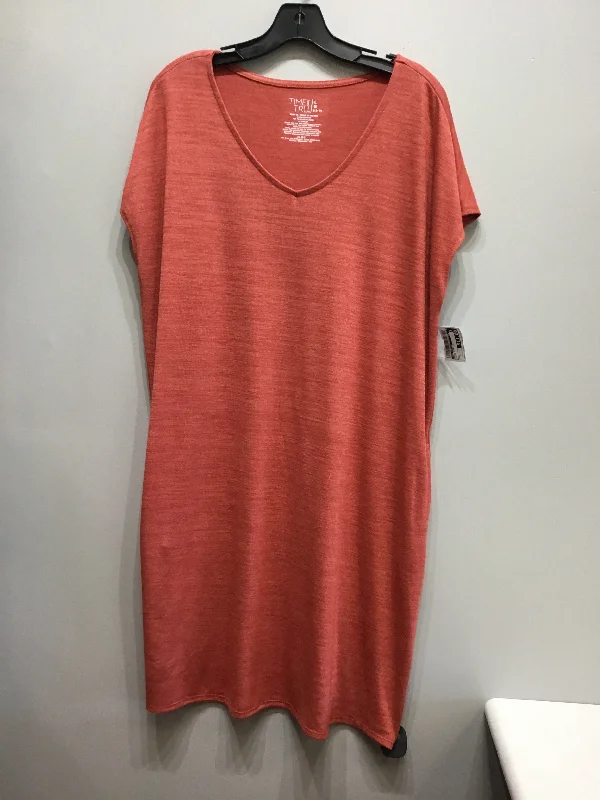 Dress Short Short Sleeve By Time And Tru  Size: L