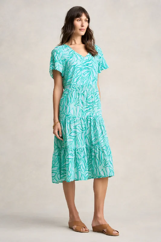 Printed Tier Dress