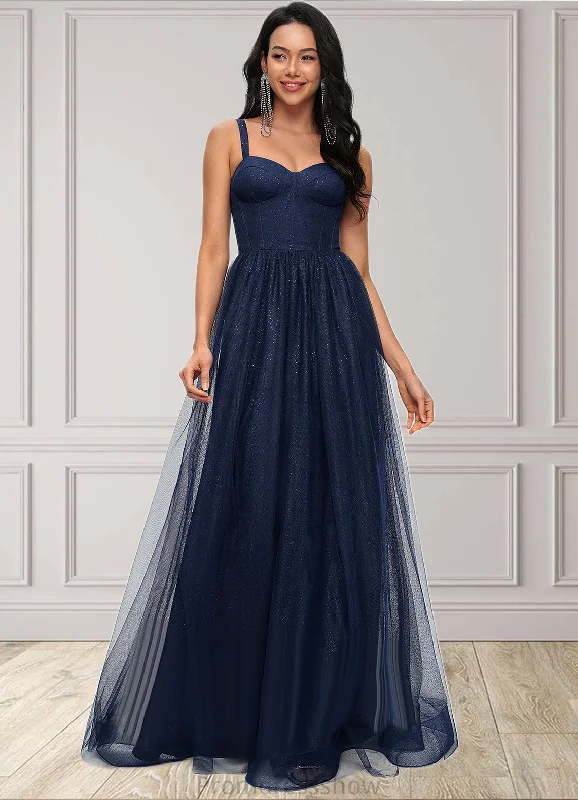 Kyleigh Ball-Gown/Princess Sweetheart Floor-Length Tulle Prom Dresses STKP0022198
