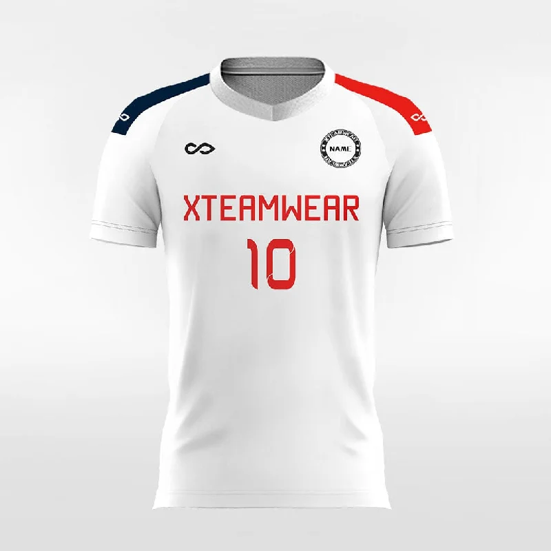 Classic White - Women Custom Soccer Jerseys Design Solid Color Branded Jersey Tee