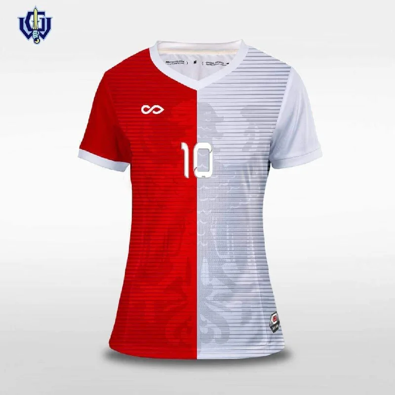 Face Off - Customized Women's Sublimated Soccer Jersey One Shoulder Jersey Shirt
