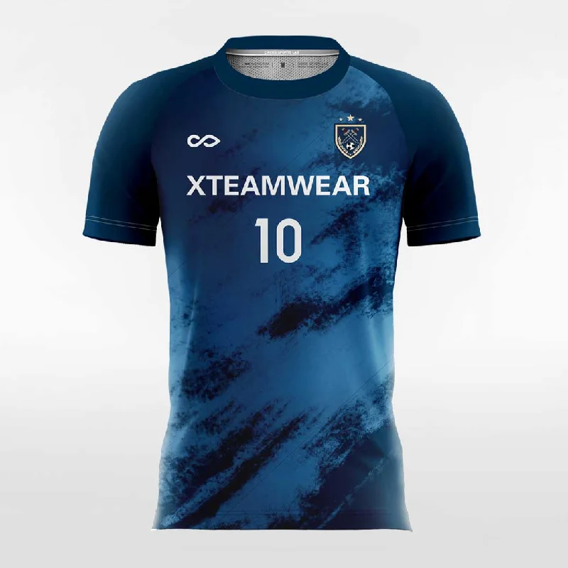 Fashion Tie Dye - Custom Womens Soccer Jerseys Design Blue Comfortable Jersey Tee