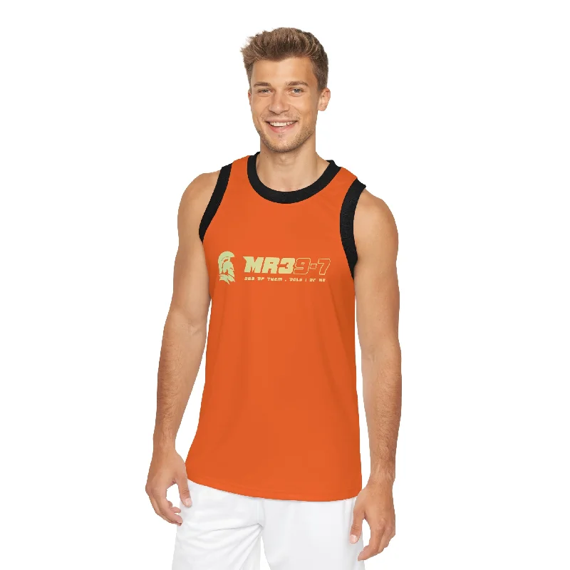 Mr39 Unisex Basketball Jersey (AOP) Ruby Red Jersey Shirt