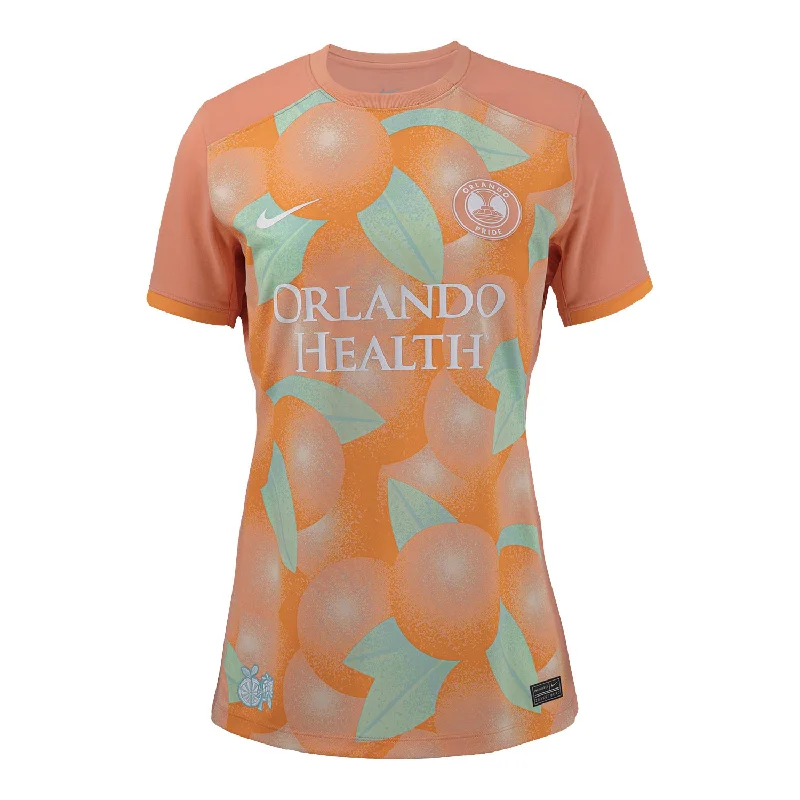 Women's Nike 2024 Orlando Pride Primary Citrus Replica Jersey Halter Neck Jersey Tee
