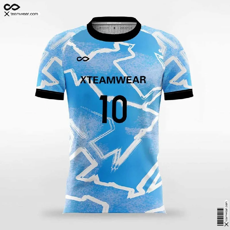 Pop Camouflage - Custom Womens Soccer Jerseys Cool Blue Lightweight Jersey Top