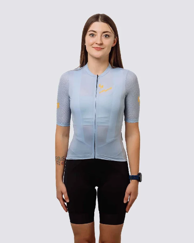 Women's Classics Jersey - Ash Blue V Neck Jersey Blouse
